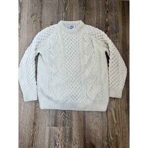 Vintage john malloy heavy cable knitwear sweater